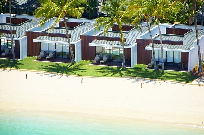 Hayman Beach Villas are just as their name promises - utterly beach front. © Hayman www.hayman.com.au